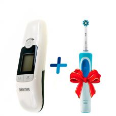 Термометр Sanitas SFT 77 Безконтактний + Зубна щітка D12.513 в подарунок! ЄС