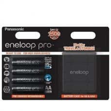 Акумулятор Panasonic Eneloop Pro BK-3HCDEC/4BE AA 2500mAh NiMh (4 шт.) + футляр Eneloop ЄС