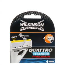 Wilkinson Sword Quattro Titanium Precision леза (змінні касети) 4 шт.