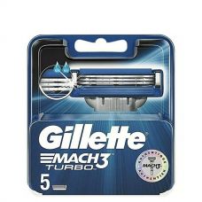 Змінні касети (леза) Gillette Mach3 Turbo New (5 шт.)