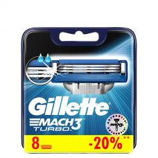Змінні касети (леза) Gillette Mach3 Turbo New (8 шт.) ЄС