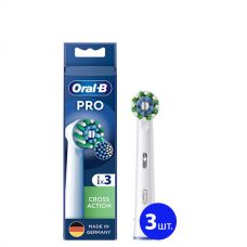 Насадки Oral-B EB50RX Pro Cross Action White на зубну щітку (3 шт.)