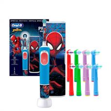 Електрична зубна щітка Oral-B D103.413.2KX Vitality Pro Kids Spider-Man з футляром ЄС