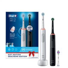 Зубна щітка Oral-B D505 PRO 3 3900 Black + White Family pack (3 нас.) ЄС