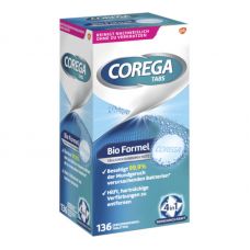 Таблетки для чищення зубних протезів Corega Tabs (136 шт.)