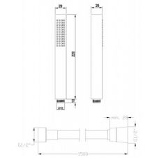 Душова система Invena Glamour BS020K4