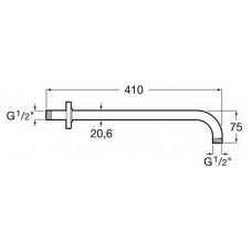 Шлангове підключення Roca Round A5B0250RG0