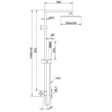 Душова система Invena Svart AU85004