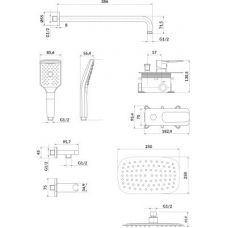 Душова система Cersanit Larga S952029