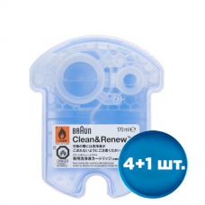 Картридж Braun CCR Clean & Renew (4+1 шт.) рідина для чищення електробритв