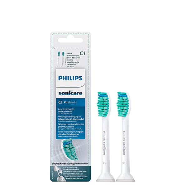 Насадки Philips Sonicare ProResults C1 HX6012/07 для зубної щітки (2 шт.) ЄС