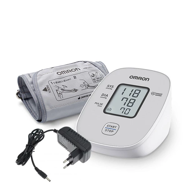 Тонометр Omron M2 Basic з адаптером ЄС