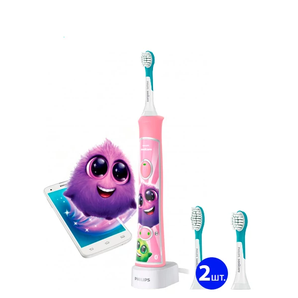 Зубна щітка Philips Sonicare HX6352/42 For Kids з Bluetooth (4 нас.)