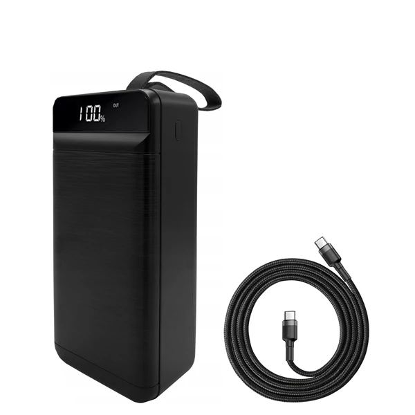 Повербанк (Power Bank) XO 22.5W 50000mAh PR158 Black + кабель USB-C Type-C ЄС