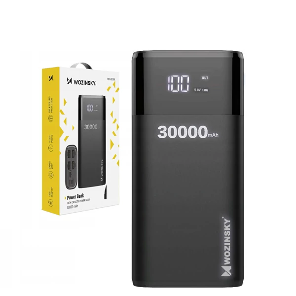 Повербанк (Power Bank) Wozinsky 20W 30000mAh WPB-001BK Black