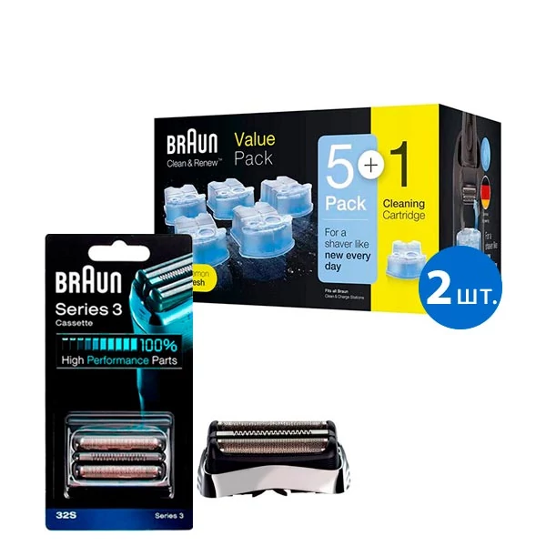 Braun 32s + CCR6х2 для бритви набір ЄС