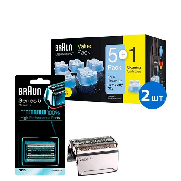 Braun 52s + CCR6x2 для бритви набір ЄС