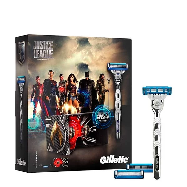 Бритва Gillette Mach 3 Turbo Justice League + 2 леза