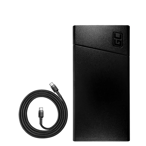 Повербанк (Power Bank) Green Cell 18W 20000mAh PBGC03 Black + кабель USB-C Type-C ЄС
