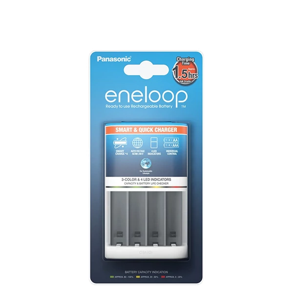 Зарядний пристрій Panasonic BQ-CC55 Smart-Quick Charger ЄС