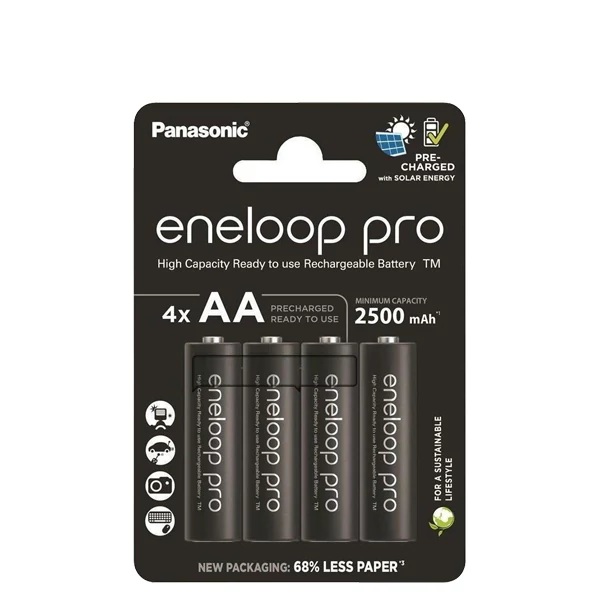 Акумулятор Panasonic Eneloop Pro BK-3HCDE/4CP AA 2500mAh NiMH (4 шт.) ЄС