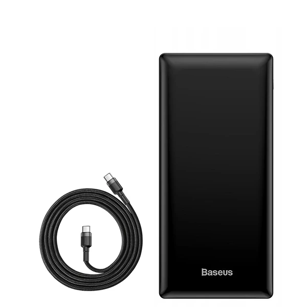 Повербанк (Power Bank) Baseus 15W 30000mAh PPJAN-C01 Black + кабель USB-C Type-C ЄС
