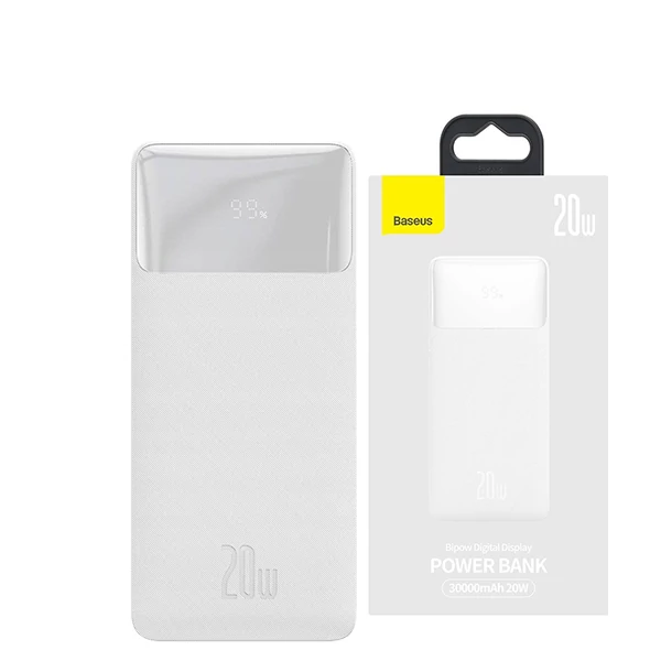 Повербанк (Power Bank) Baseus 20W 30000mAh PPDML-N02 White