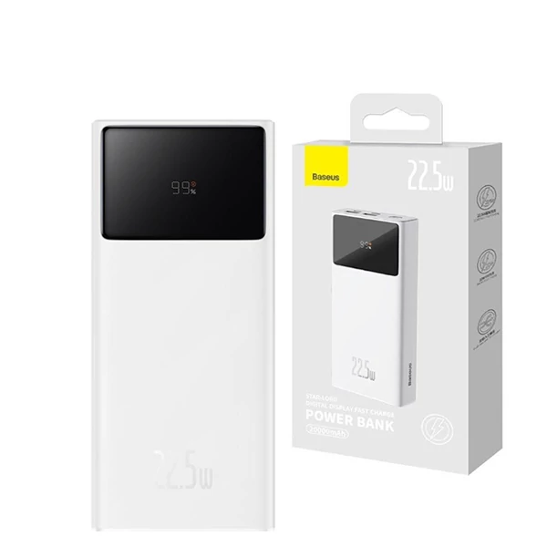 Повербанк (Power Bank) Baseus 22.5W 20000mAh PPXJ060002 White ЄС