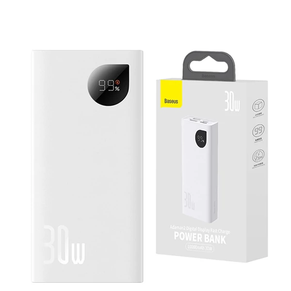Повербанк (Power Bank) Baseus 30W 10000mAh PPAD040002 White ЄС
