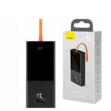 Повербанк (Power Bank) Baseus 65W 20000mAh PPJL000001 Black з підтримкою зарядки ноутбука ЄС