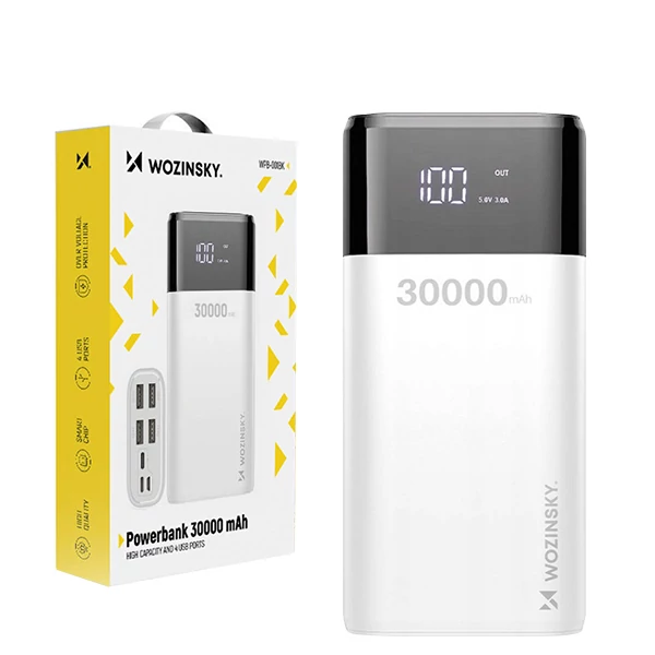 Повербанк (Power Bank) Wozinsky 20W 30000mAh WPB-001WE White ЄС