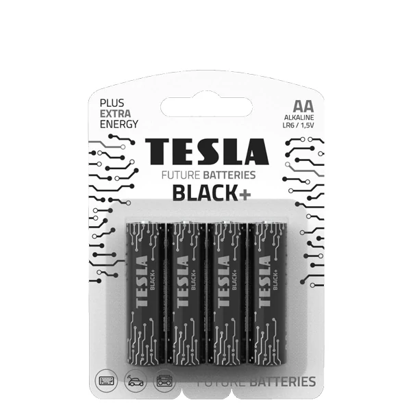 Батарейки Tesla BLACK + AA (LR06) 1.5V (4 шт.)