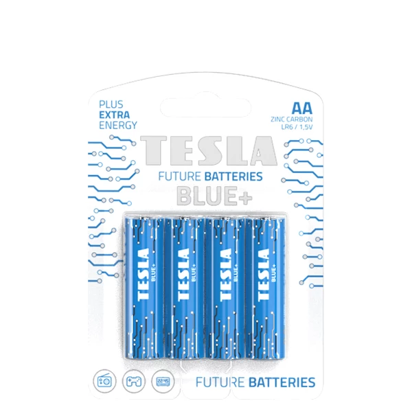 Батарейки Tesla BLUE+ AA (R06) 1.5V (4 шт.)