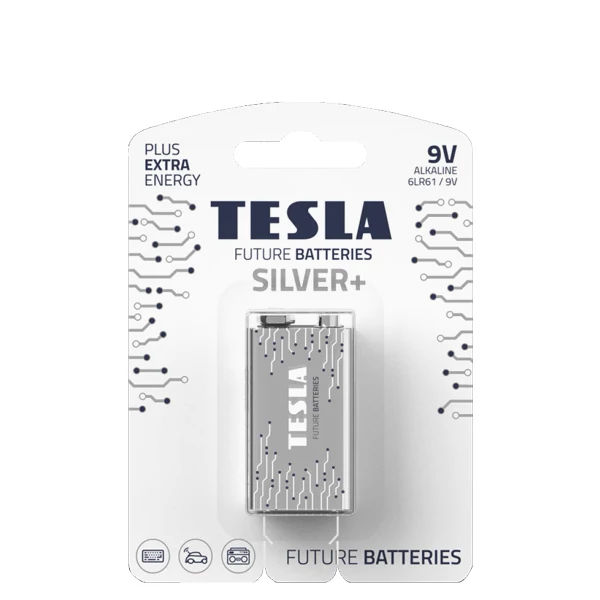 Батарейка Tesla SILVER+ 9V (6LR61) 9V (1 шт.)