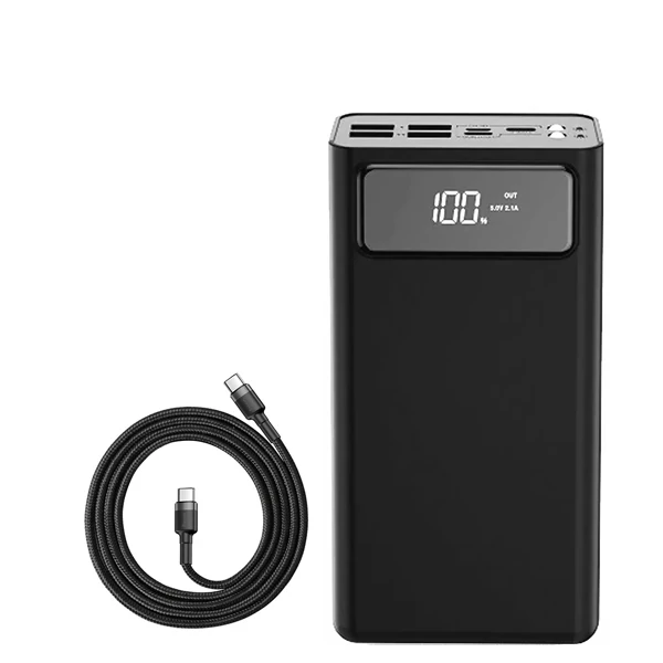 Повербанк (Power Bank) XO PR125 50000mAh Black + кабель USB-C Type-C ЄС