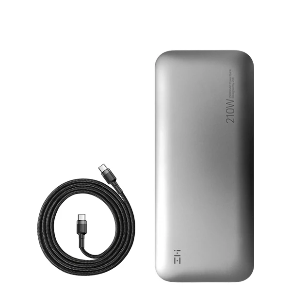 Повербанк (Power Bank) ZMI No. 20 Model QB826G 25000mAh 210W Grey + кабель USB-C Type-C ЄС