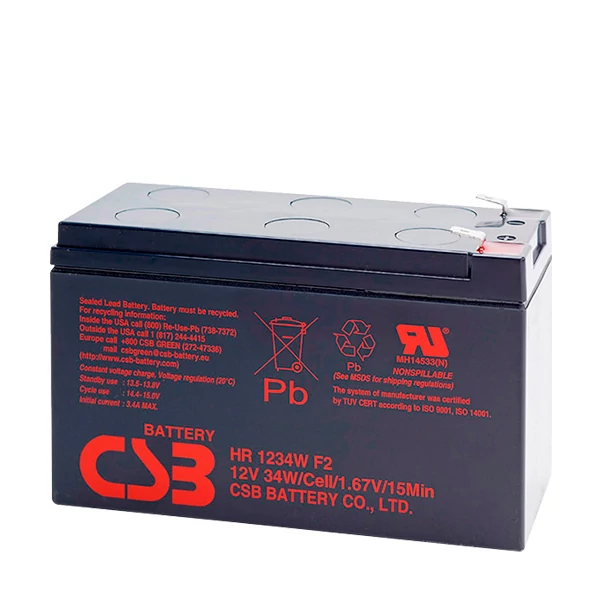 Акумулятор CSB HR1234WF2 12V 9Ah ЄС
