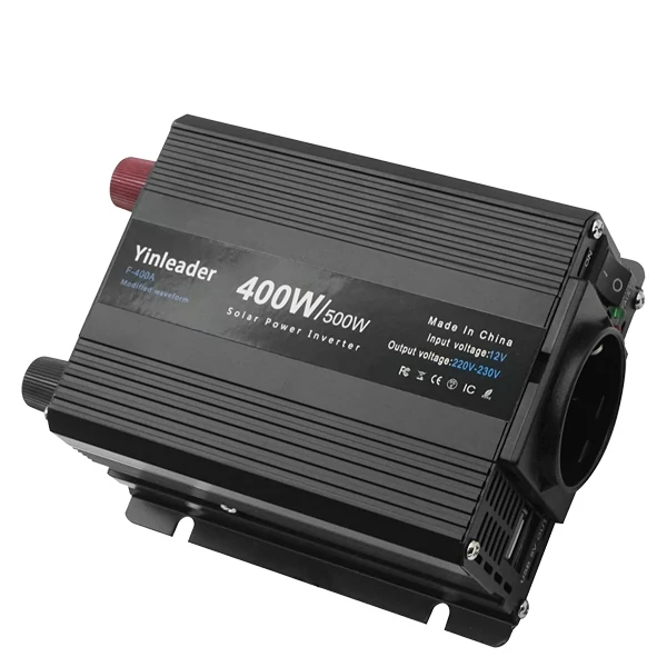 Yinleader DC-AC (12V/230V 400/500W) Інвертор (Модифікована синусоїда) F-400A