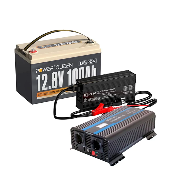 Набір Інвертор ERAYAK DC-AC (12V/230V 1500/3000W) + Акумулятор Power Queen LiFePO4 + Зарядний пристрій Power Queen 20A 14.6V