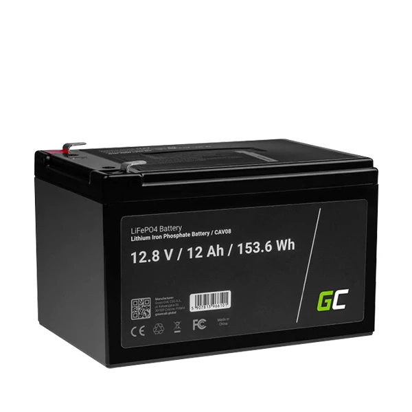 Акумулятор Green Cell CAV08 LiFePO4 12Ah 12.8V 153.6Wh ЄС