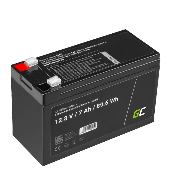 Акумулятор Green Cell CAV09 LiFePO4 7Ah 12.8V 89.6Wh ЄС