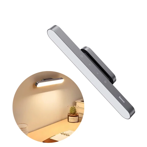 Настільна лампа Baseus DGXC-C0G Magnetic Stepless Dimming Charging Dark Gray Офісна ЄС