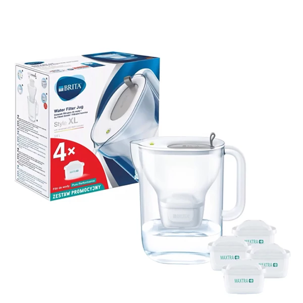 Фільтр-глечик BRITA Style XL Silver + 4 картриджа Pure Performance ЄС
