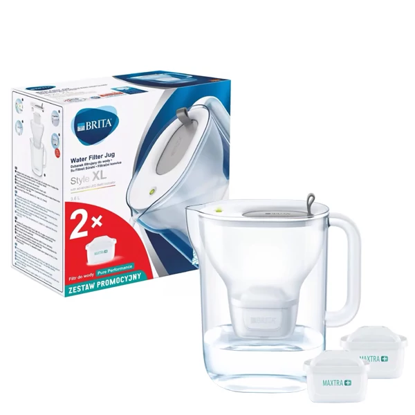 Фільтр-глечик BRITA Style XL Silver + 2 картриджа Pure Performance ЄС