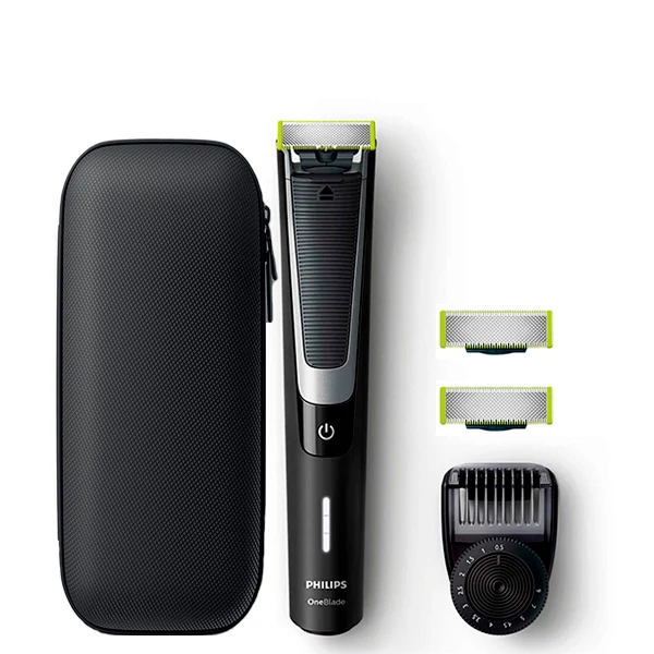 Тример Philips OneBlade QP6510 - 3 насадки + футляр QP150