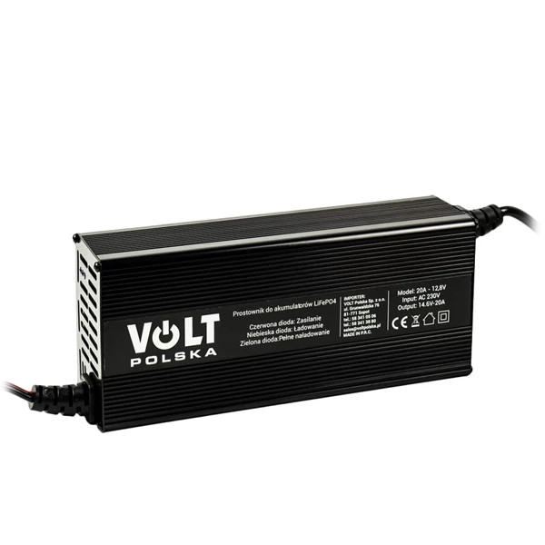 Зарядний пристрій Volt Polska 20A 12.8V для акумуляторів LiFePO4 ЄС