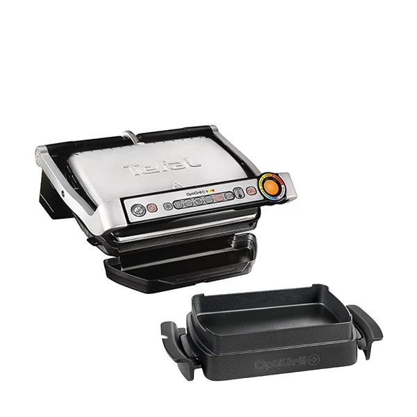 Електрогриль Tefal GC712D OptiGrill + Змінна пластина OptiGrill + XA725870 для запікання ЄС