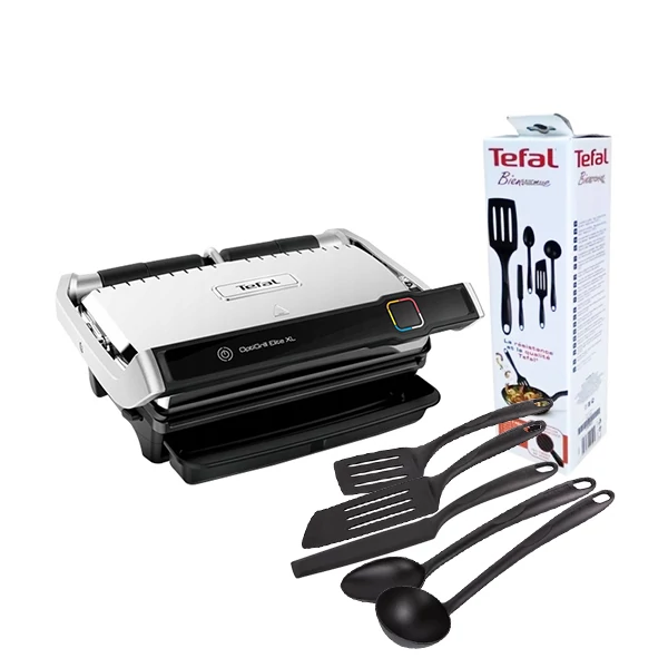 Електрогриль Tefal GC760D30 OptiGrill Elite XL + Кухонний набір Bienvenue (K001A504) ЄС