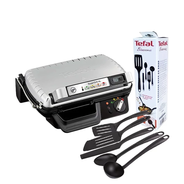 Електрогриль Tefal Super Grill XL GC461B34 Кухонний набір Bienvenue (K001A504) ЄС