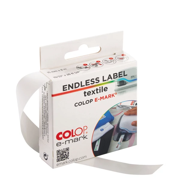 Етикетка E-Mark Create Endless Label Textile із тканини для електронного штампу ЄС